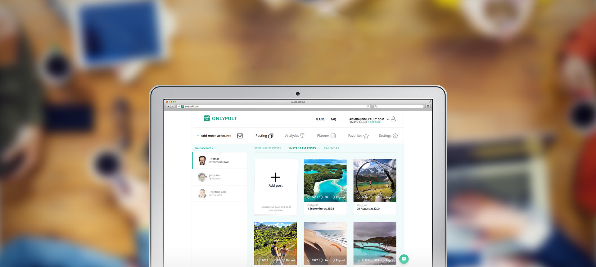Onlypult, programación de posts para Instagram