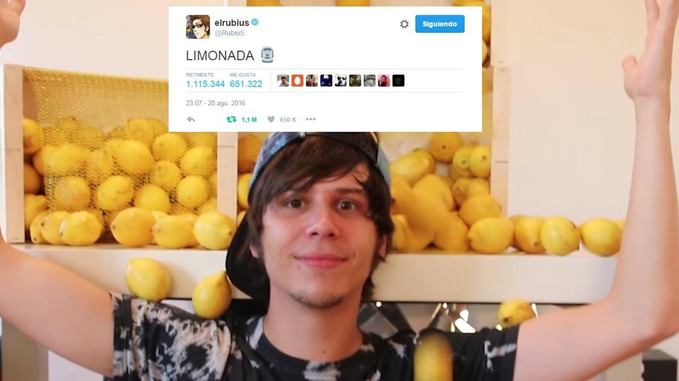 El tuit más retuiteado es «limonada»
