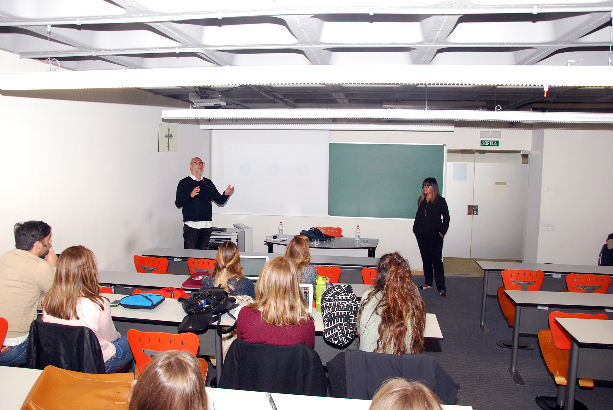 Clase con los alumnos de Publicidad de la UIC