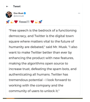 Elon Musk ¿propietario de twitter o de ti?